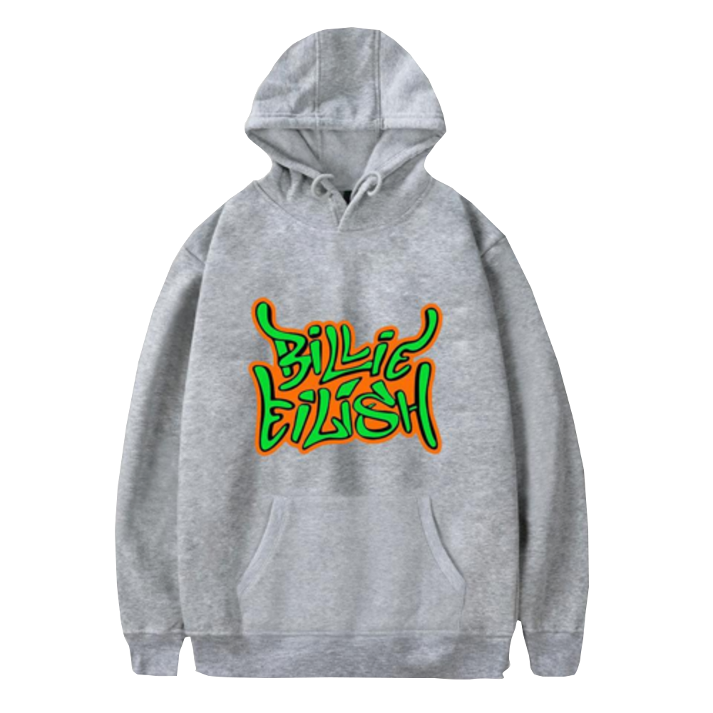 Billie Eilish Merch Comic Hoodies Hip Hop Pullover Sweatshirt 2