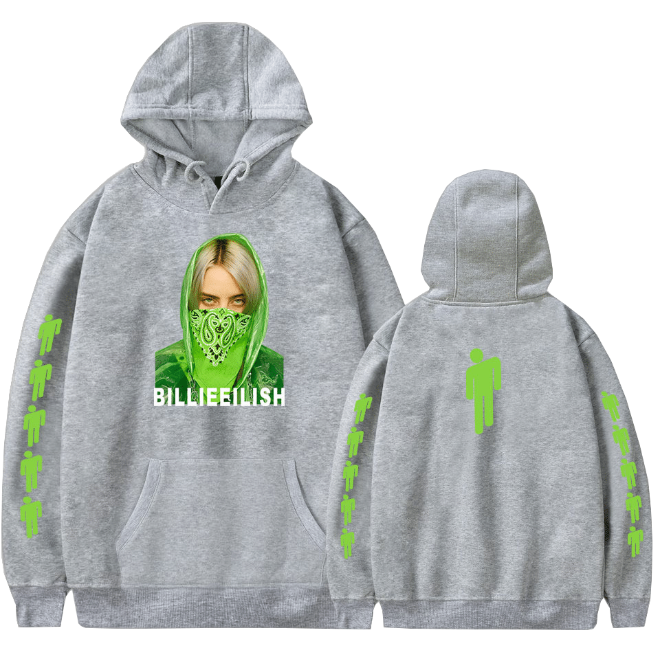 Unisex Billie Eilish Illustration Hoodies Pullover Sweatshirt 6