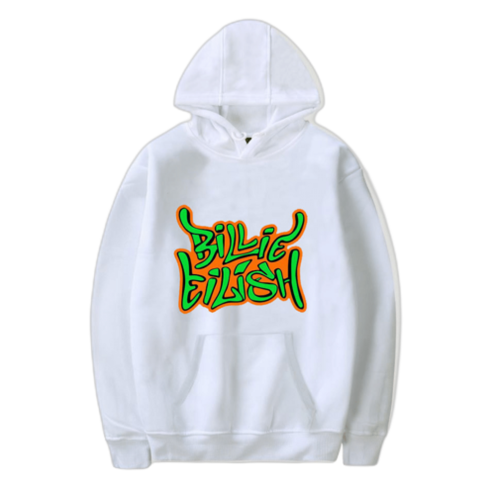 Billie Eilish Merch Comic Hoodies Hip Hop Pullover Sweatshirt 1