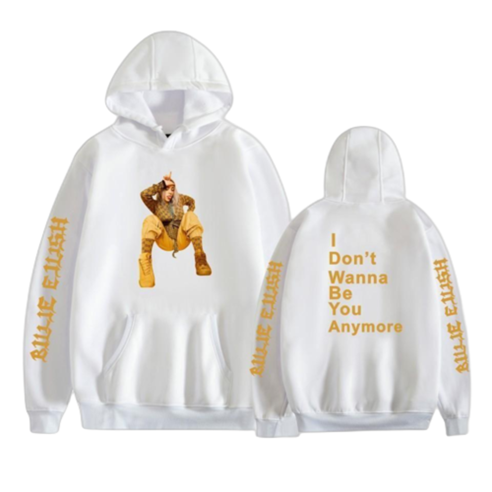 BILLIE EILISH MERCH I DONT WANNA BE YOU ANYMORE HOODIE